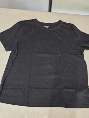 Old Navy Womens Black Crewneck Short-Sleeve Tee